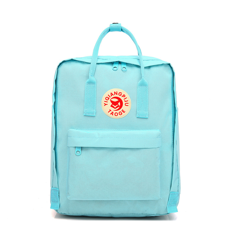 Mochila quadrada feminina de nylon à prova d'água estilosa para meninas, mochilas escolares