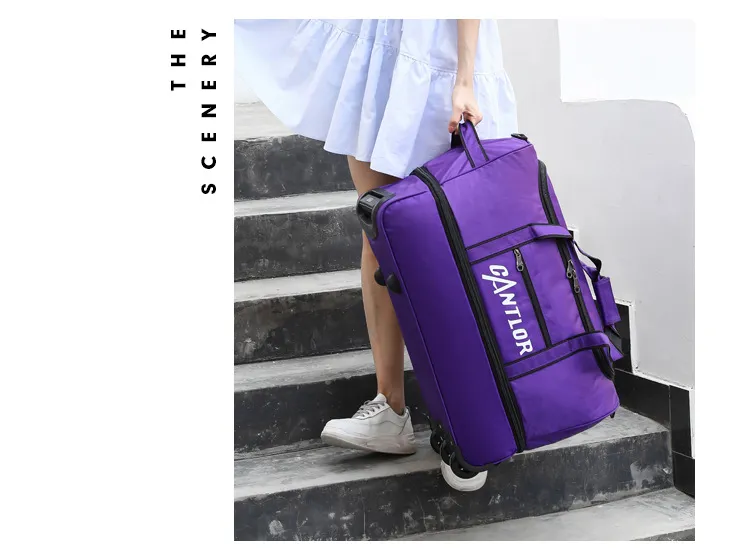 Conjunto de Laptop Mochila Escolar Designer Malas de Viagem com Rodas Trolley Impermeável Bolsa de Viagem de Luxo