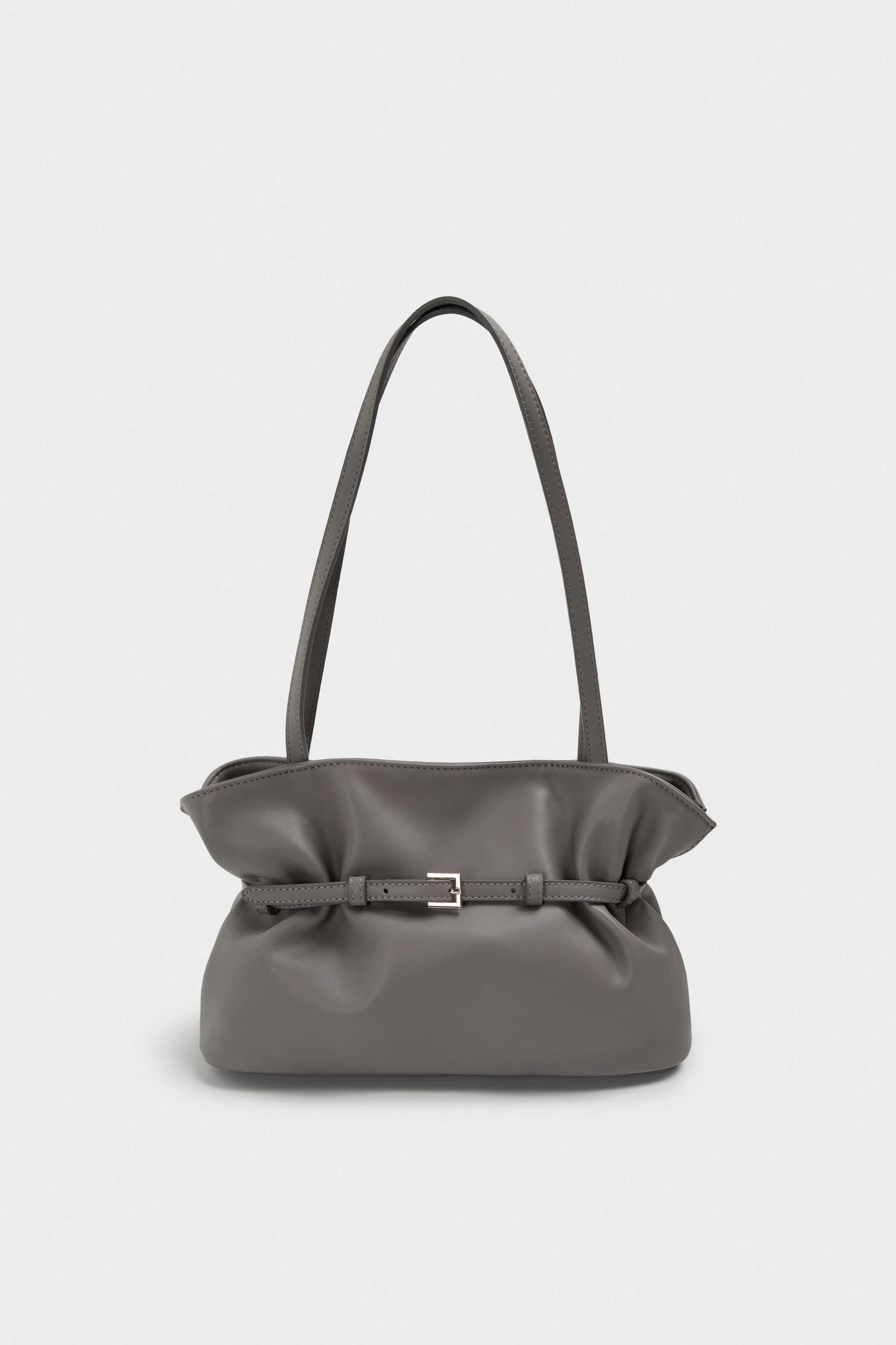Bolsas de mão femininas de couro genuíno personalizadas fabricadas por atacado, bolsa hobo de alta qualidade com acabamento em cinto para mulher