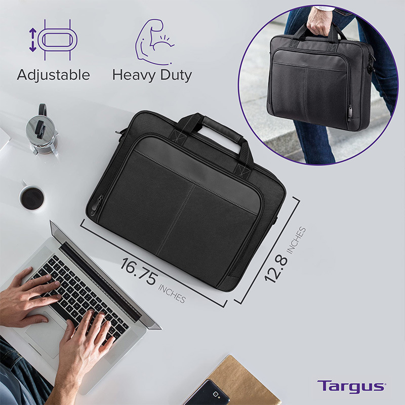 15.6 Bolsa para Laptop de 15 Polegadas Slim com Pasta e Bolsa de Ombro Crossbody