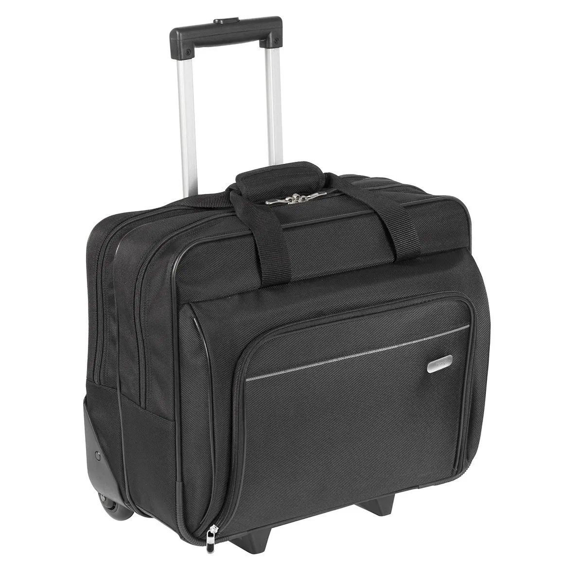 Mala de Rodas Executiva Preta para Computador Laptop à Prova d'Água Trolley de Viagem
