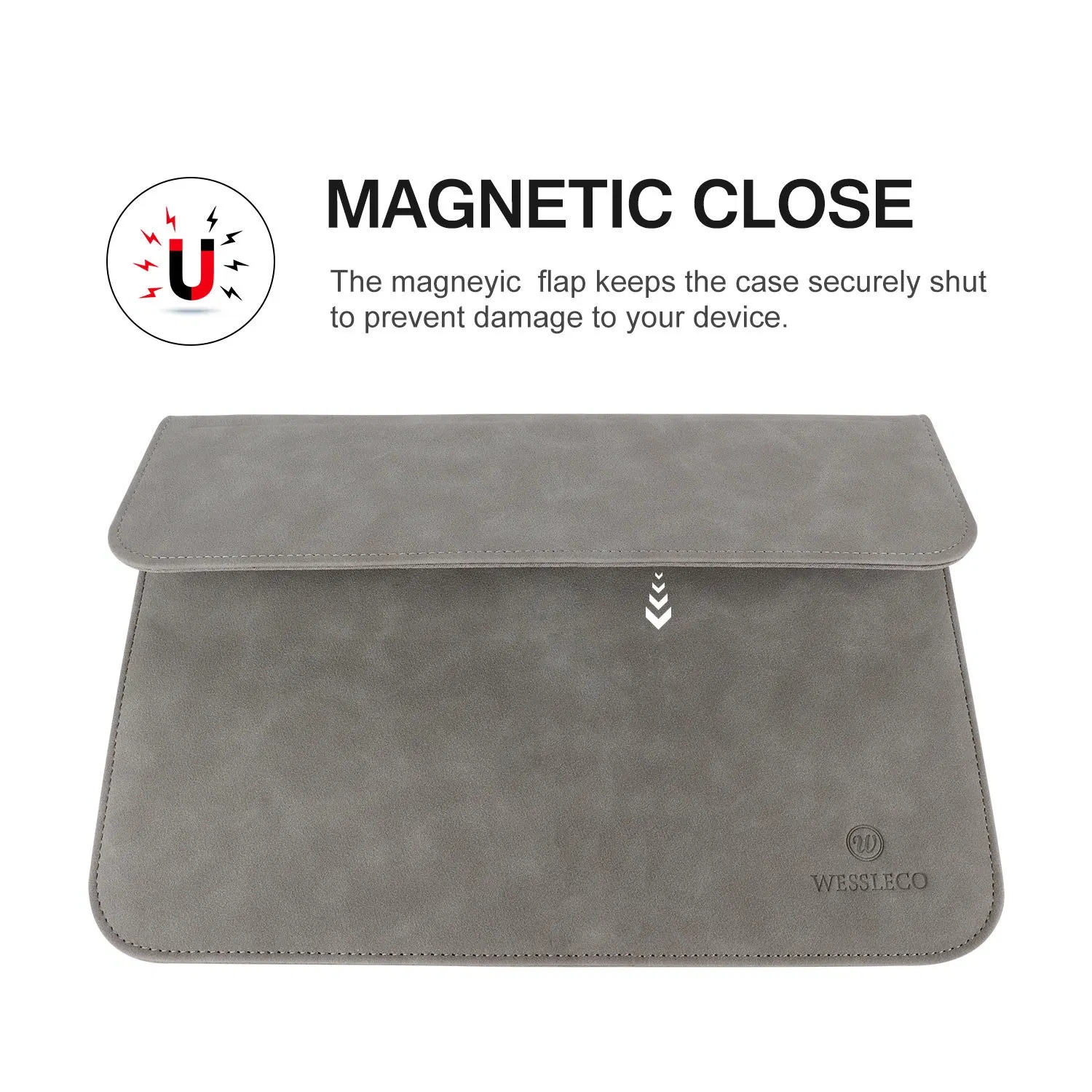Bolsa Slim Impermeável de Couro PU Personalizada para MacBook PRO 13 Manga para Laptop