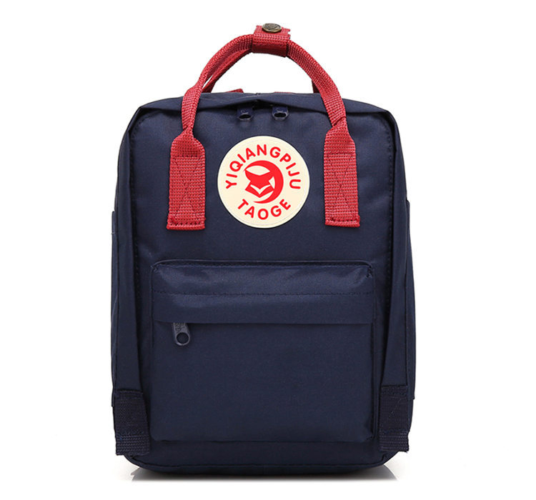 Mochila quadrada feminina de nylon à prova d'água estilosa para meninas, mochilas escolares