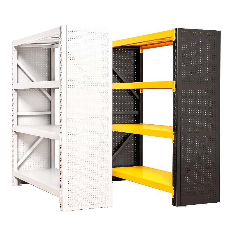 Shibang Boltless Cold Rolled Steel Multi-Level Warehouse Racks Powder Coated Shelves with Storage Hole Board