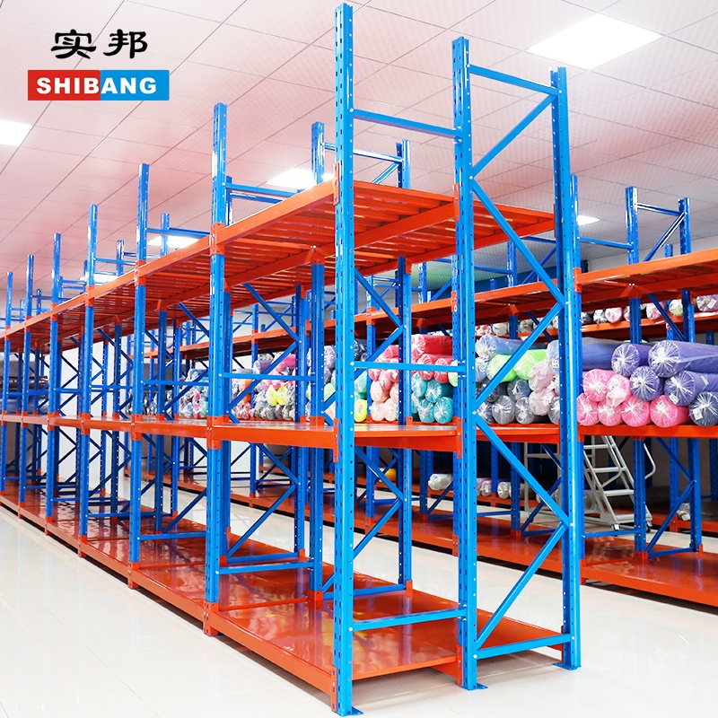 Shibang Heavy Duty Large Scale Warehouse Fabric Display Three Layer Rack Storage