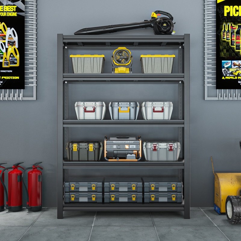 5 Layer Storage Light Duty Shelves Store Universal Steel Racks Industrial Workshop & Warehouse Shop Display Stack Racks