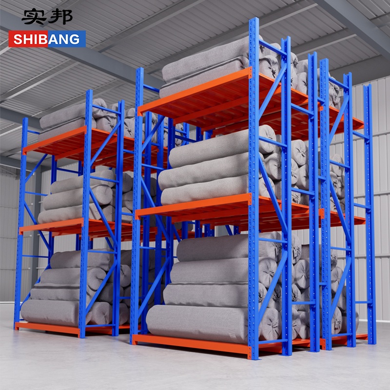 Shibang Heavy Duty Industrial Pallet Storage Racking 400kg-1500kg Capacity Per Layer Adjustable Cold Rolled Steel Corrosion Rack