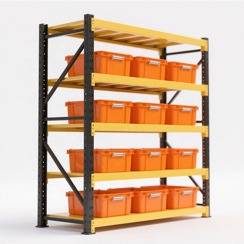 Multi-Level Medium Duty Metal Shelving Adjustable Warehouse Storage Racks for Warehouses