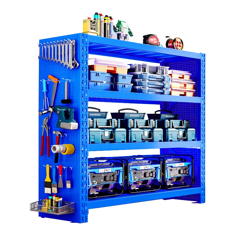 Warehouse Racks Storage Boltless Rack Medium Duty Racking Home Garage Storage Pegboard Shelf Warehouse Racking