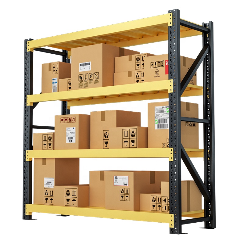 Shibang 180KG High Quality Industrial Warehouse Storage Shelving Powder Coated Racks Shelves Retail Storage Metal Steel Racking