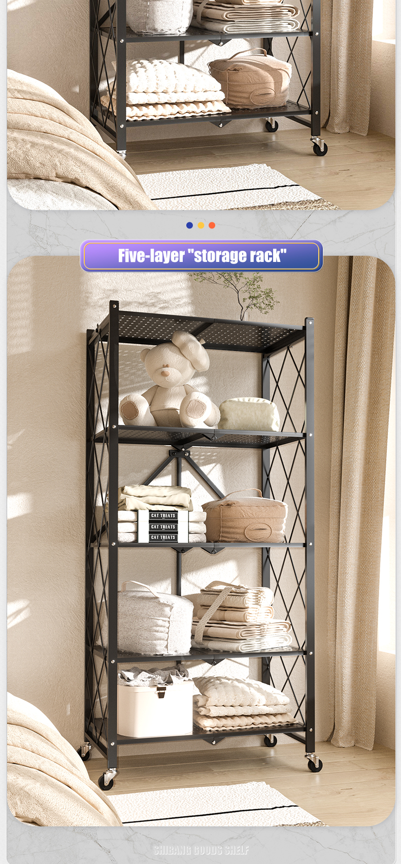 Kitchen folding shelf details 7