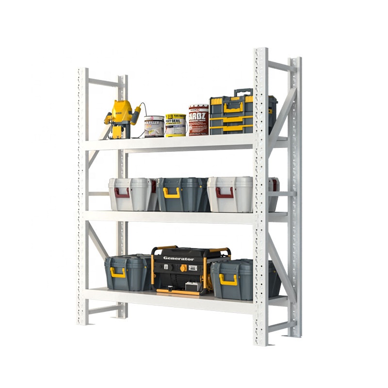 Industrial Light Duty Rack Adjustable Boltless Cold Rolled Steel Shelves 200KG/Layer Corrosion Protection for Garage Warehouse