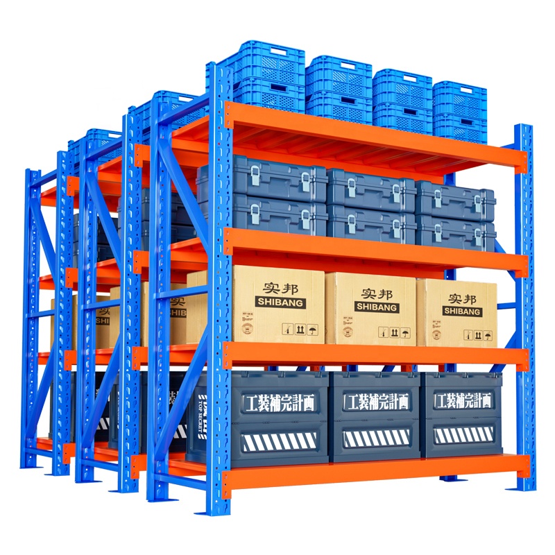 300KG Load Racking Shelf Metal Shelves Easy Assemble Storage Racks Adjustable Steel Rack
