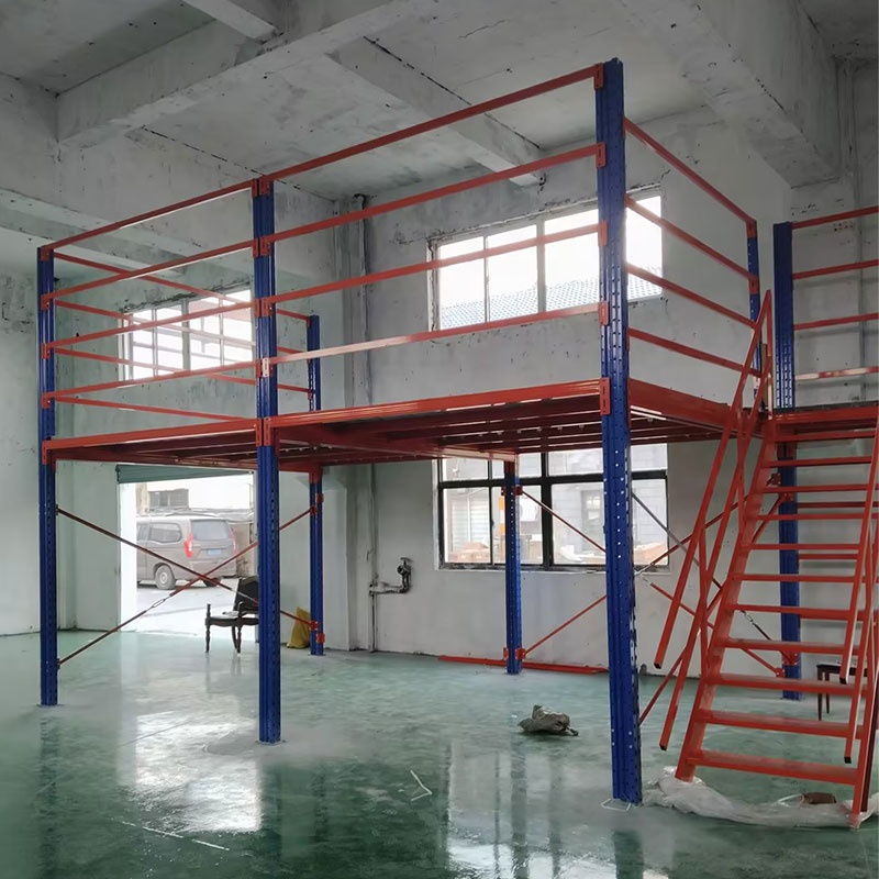 Warehouse Heavy Duty Steel Loft Platform Shelf Storage Attic Rack Pallet Racking Supported Mezzanine Floor Racks System