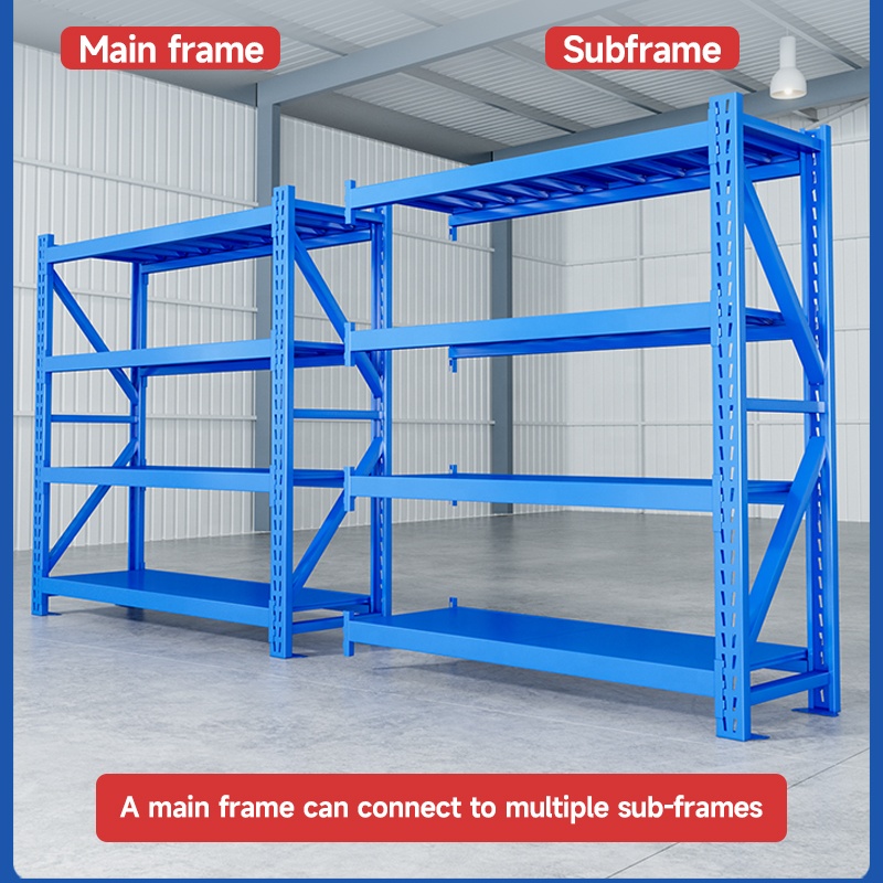 1000kg/Layer Shibang Adjustable Sheving Industrial Metal Steel Logistics Boltless Storage Stacking& Shelves Unit