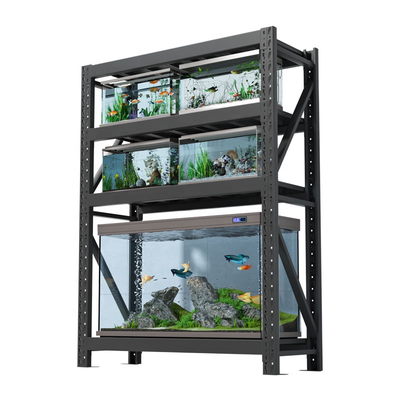 Shibang Industrial Heavy Duty Steel 5-Layer Multi-Level Adjustable Warehouse Rack Powder Coated Plug-In Installation Garage