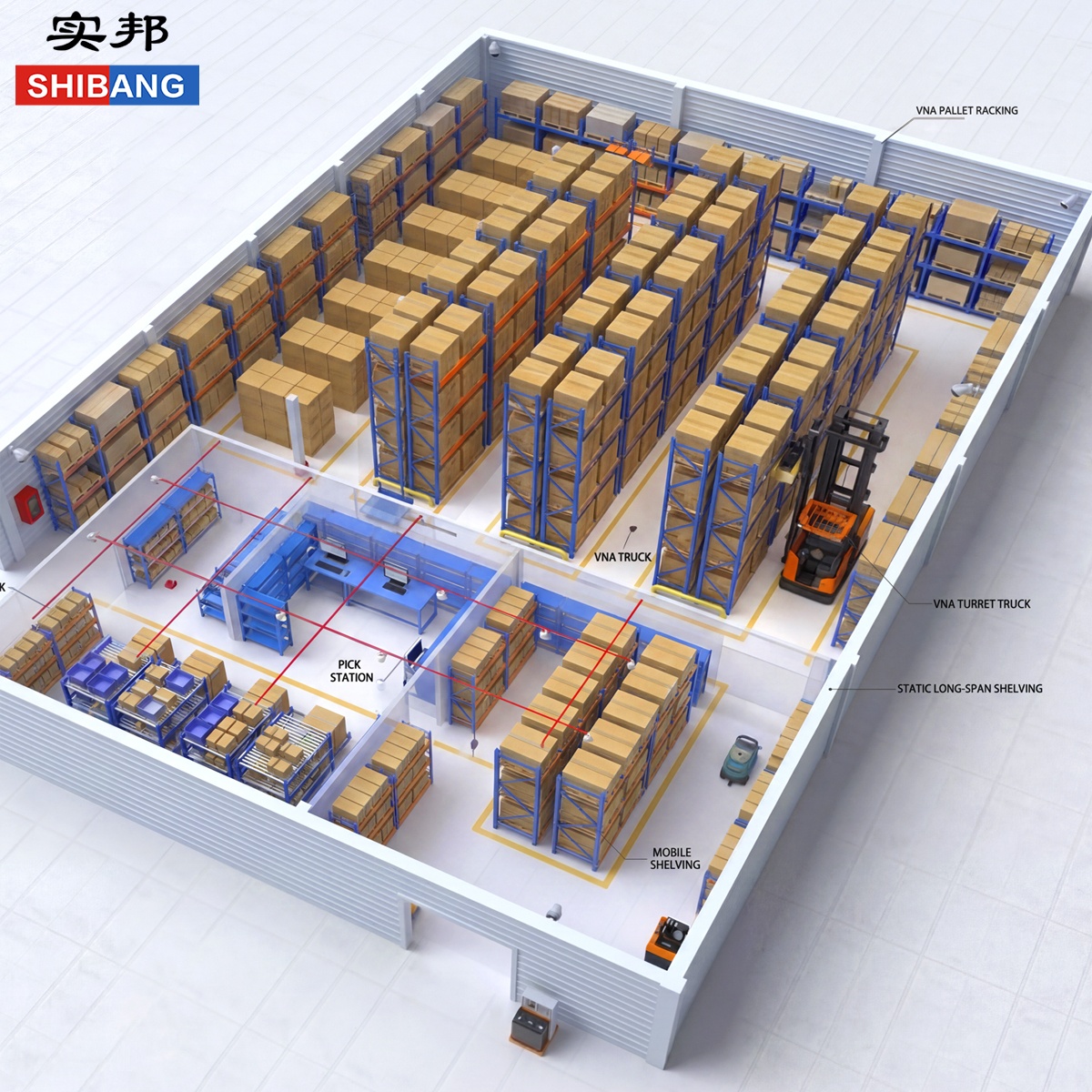 High Density Selective 3 Ton Per Layer Capacity Q235 Steel Industrial Storage Rack