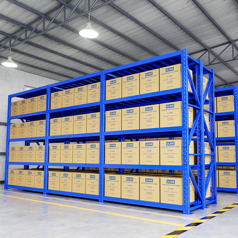 Customized Light Duty Steel Warehouse Storage Rack with Corrosion Protection and Long Span Shelving