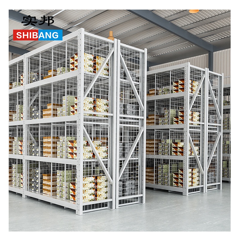 300KG Warehouse Rack Wire Shelf Medium Duty Supermarket Shelves Retail Write Rack Store Clothes Shelves