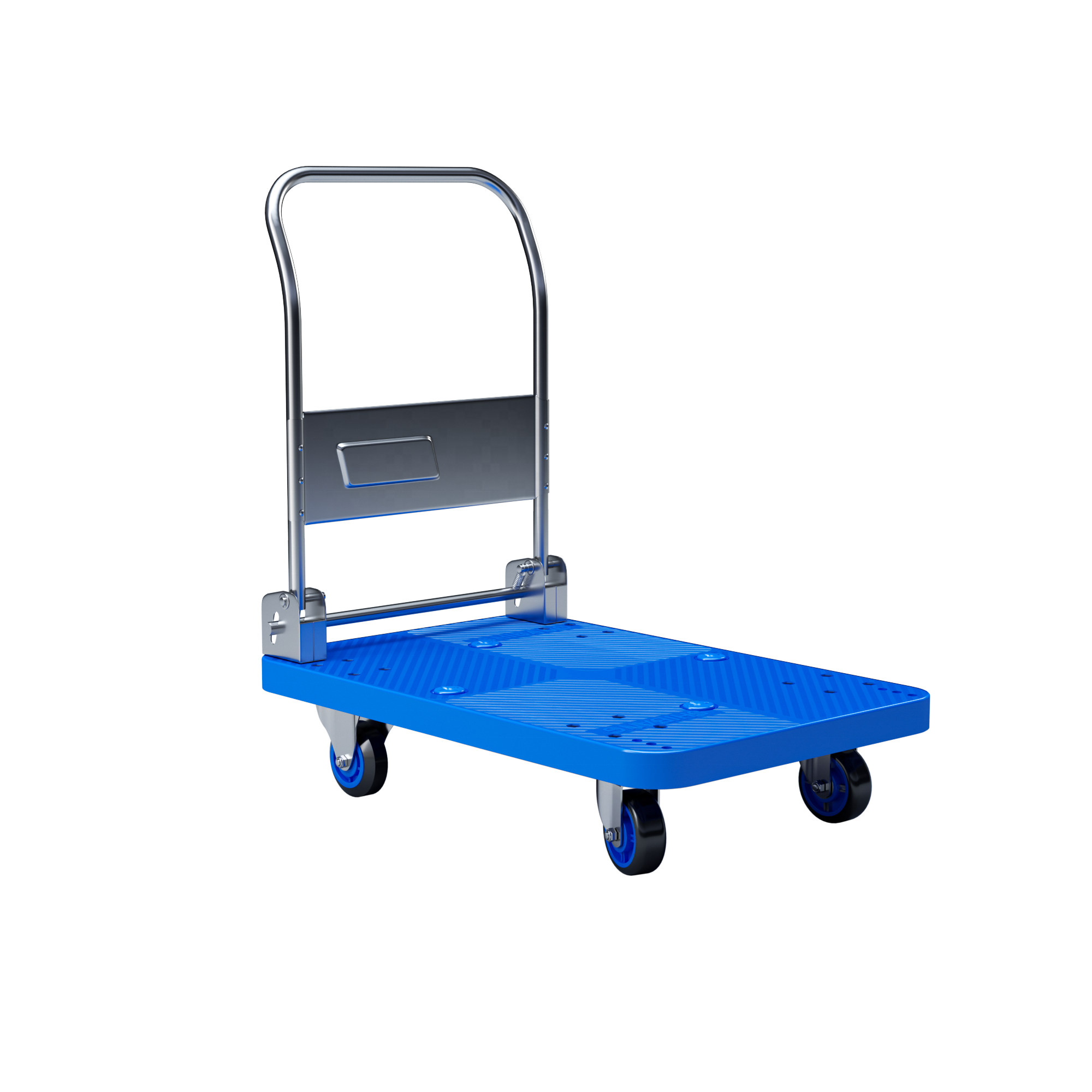 Heavy Duty Push Cart Hand Trolley Warehouse Moving Platform Truck 4 Wheel Dolly