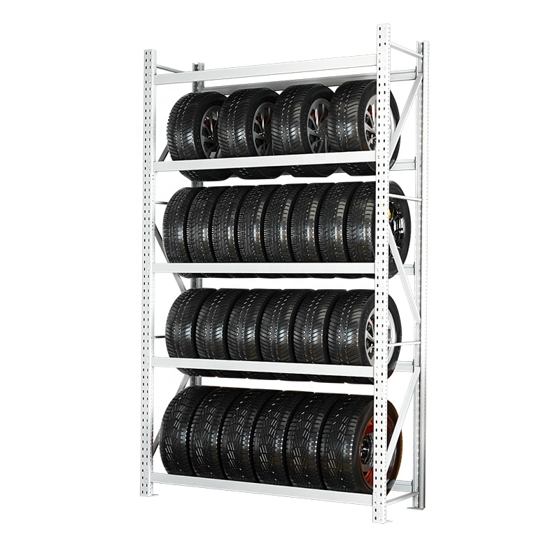 Best Selling Regular Durable Using Factory Goods Steel Storage Shelves Customizable Tire Rack