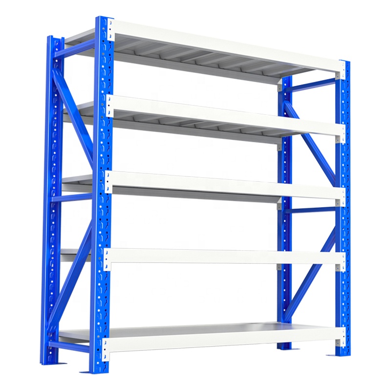 18 Years Factory Custom 100KG Load Shelving 4 Tier Industrial Selective Warehouse Metal Rack Storage Shelf
