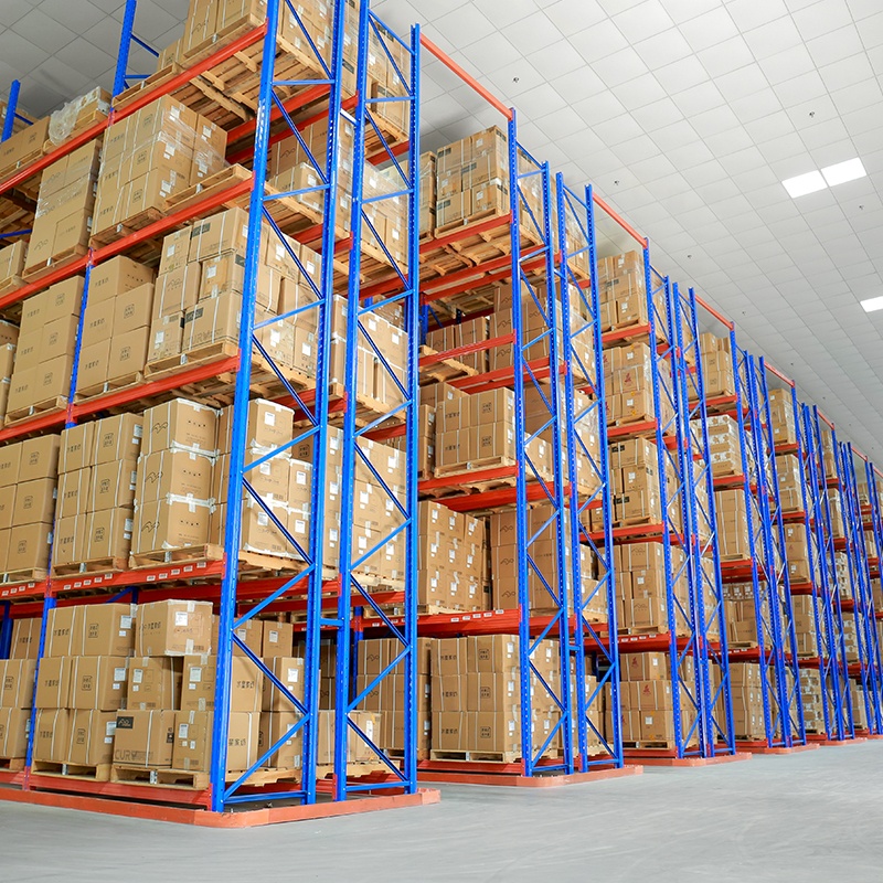Factory Custom Industrial Heavy Duty Storage Shelves Systems Stacking Units Metal Rack Warehouse Steel Pallet Racking
