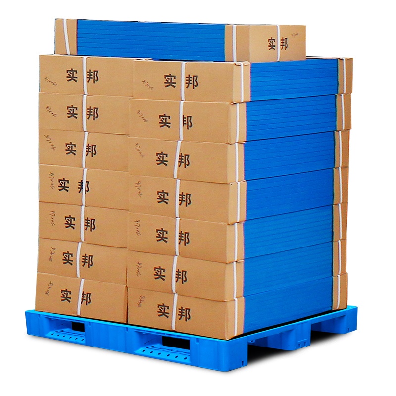 Shibang Warehouse Storage Racking Load 1500-6000KG 1100*1100*150mm Grid Surface Three Runner Logistics Forklift Pallet