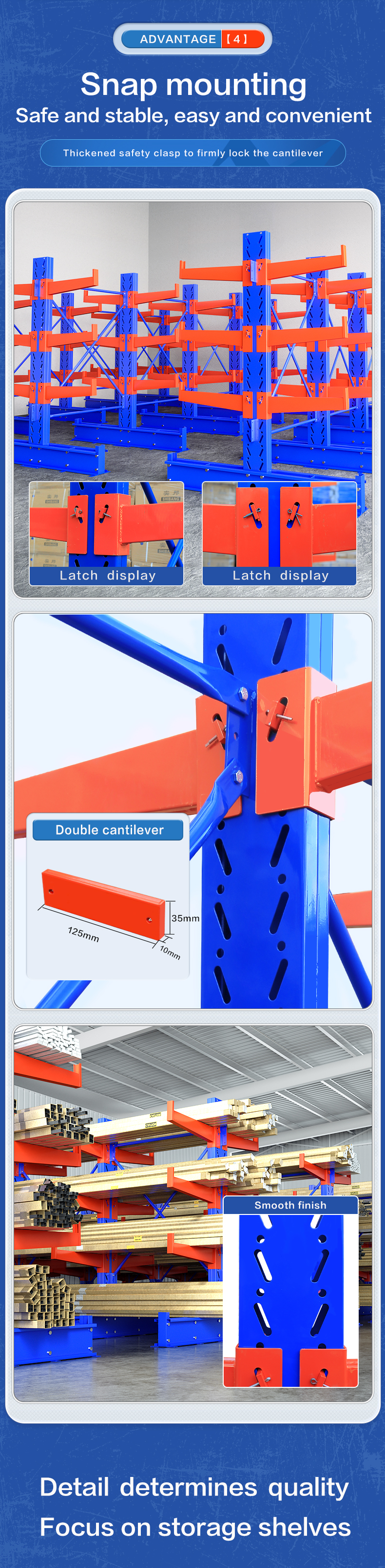 Cantilever arm details