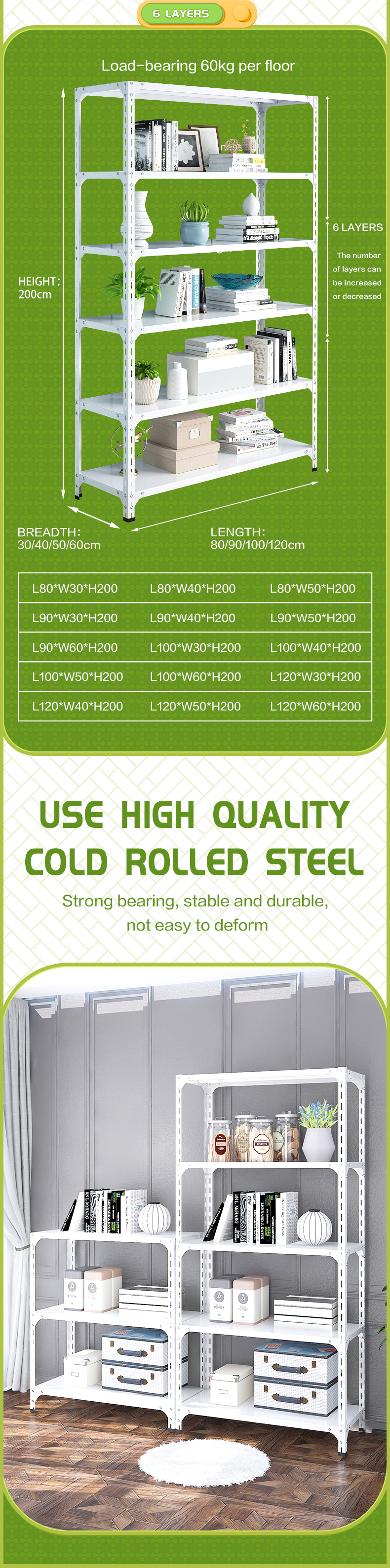 Angle steel shelf product image 10