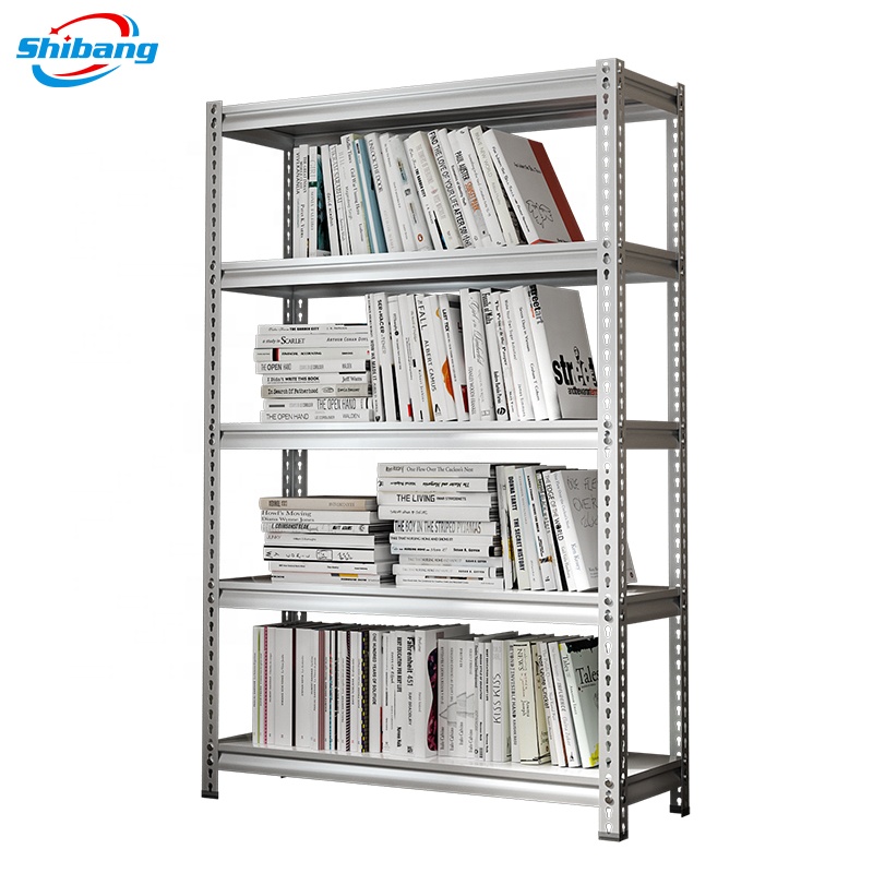 Hot Sale 5-Tier Adjustable Steel Rack Light Duty Home Shelving for Garage Use Boltless Slot Steel Shelf