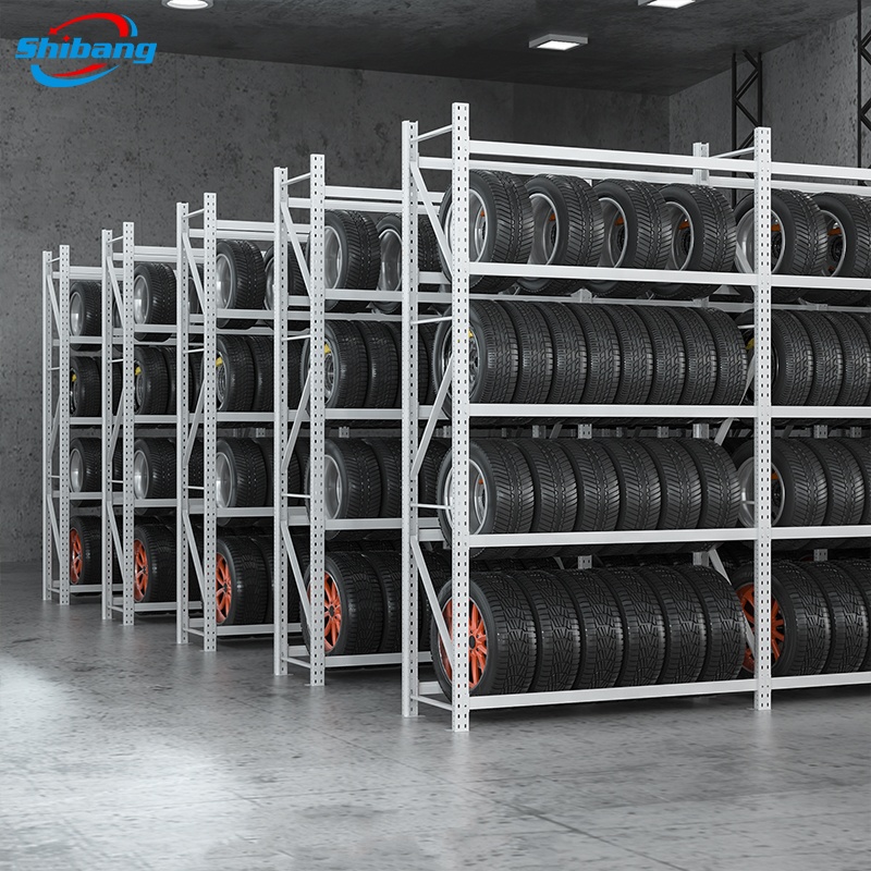 Multi-purpose Steel Tire Racks Powder Coated Corrosion Protection Storage Rack for Tire Industry