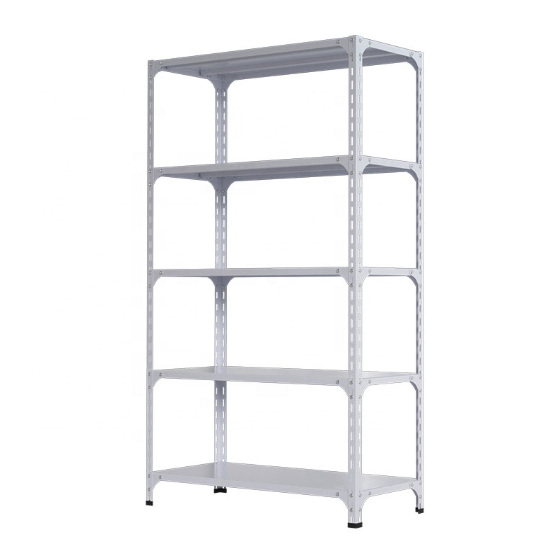 Popular 5-Tier Steel Office Furniture Storage Garage Shelving Unit Corrosion Protection Features Angle Steel Rack