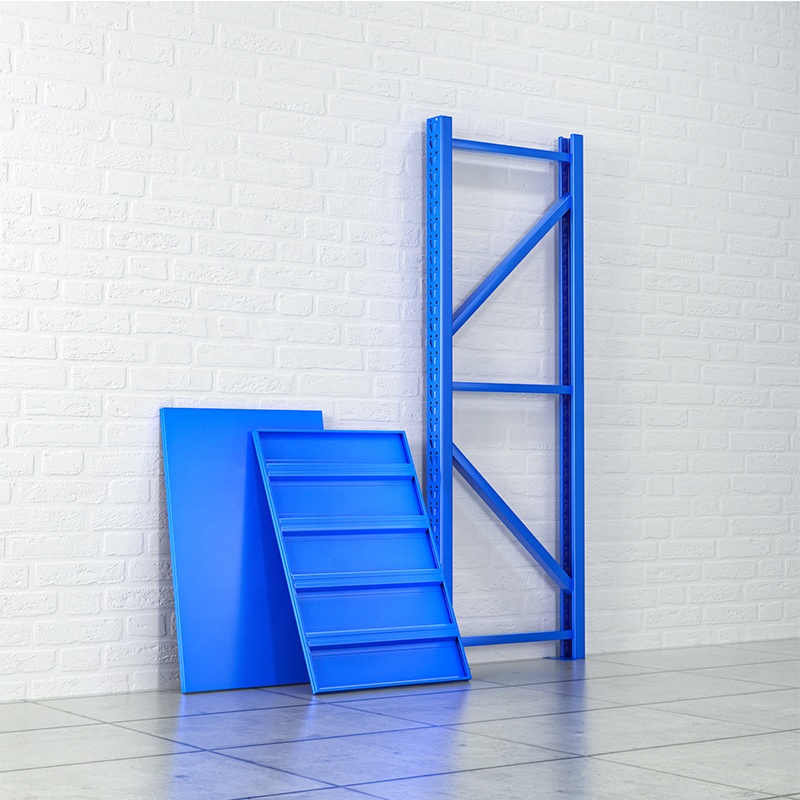 Adjustable 100KG Load Metal Warehouse Storage Rack Plate Shelves for Factory Stacking Steel Racking