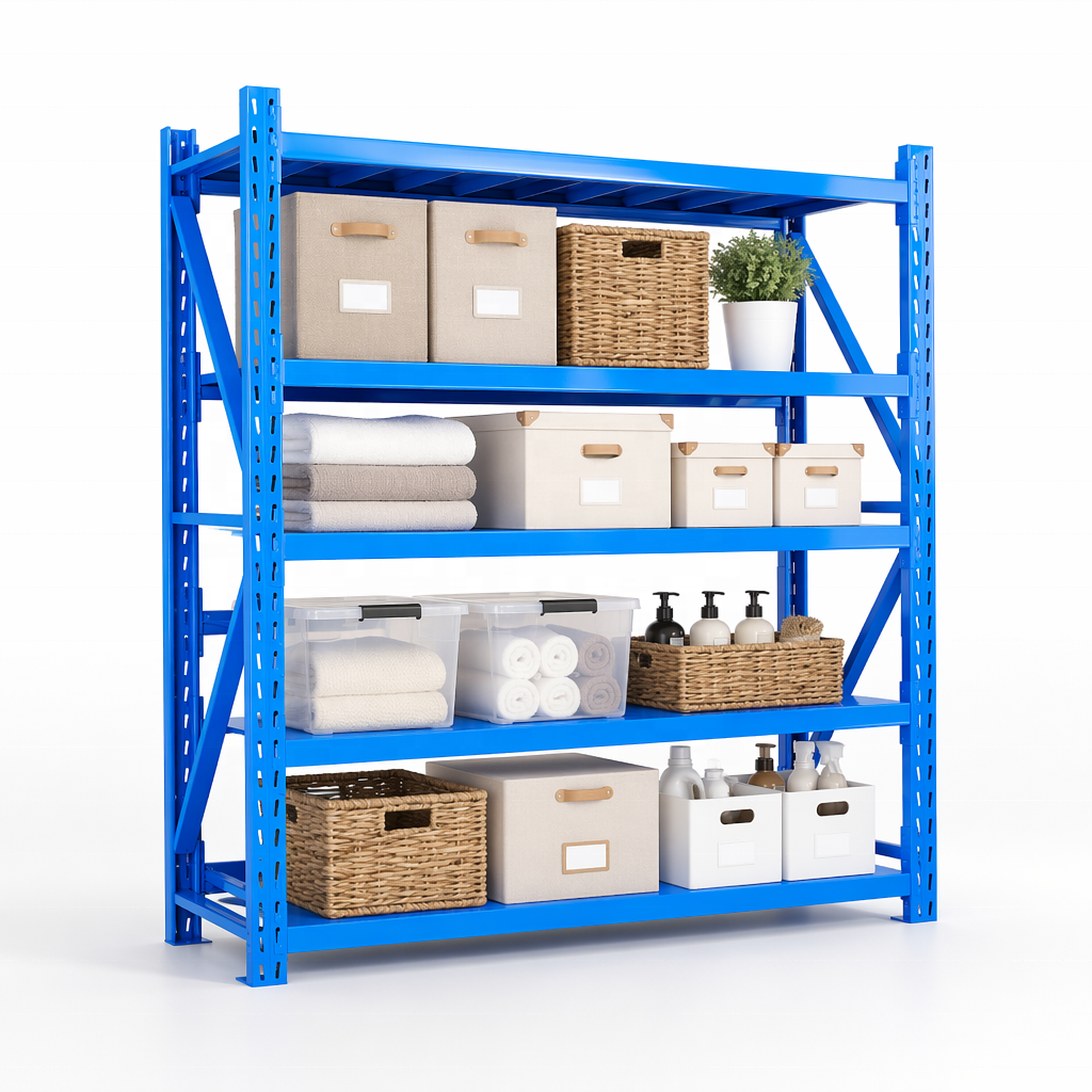 Shibang Boltless Steel Shelving Mutil Tier Adjustable Powder Coated Corrosion Protection Garage Storage Racks Warehouse Shelves