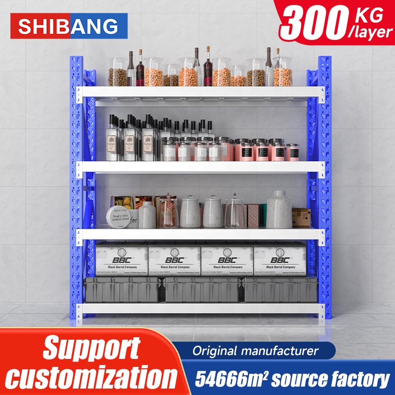 Customizable Industrial Steel Metal Shelving Shelves Adjustable Bolts Garage Warehouse Rack for Storage