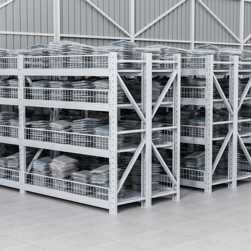 Boltless Adjustable Heavy Duty Load-Bearing 300kg/Layer Steel Racks Warehouse Industrial Stack Storage Racking Shelving System