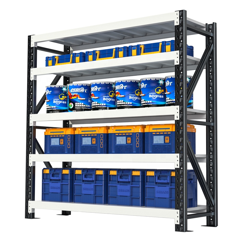 Boltless Adjustable 300kg/Layer Steel Racks Warehouse Industrial Stack Storage Racking Shelving System