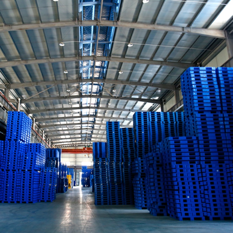Shibang Eco-friendly HDPE 6 Tons Static Load 1200*1000*150mm Flat Surface Three Runner Plastic Heavy Duty Pallets