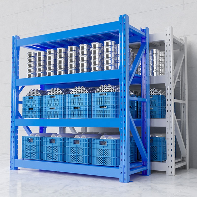 High Quality Industrial Metal 800KG Racks Cold Rolled Steel Selective Storage Shelving Units System for Warehouse Use