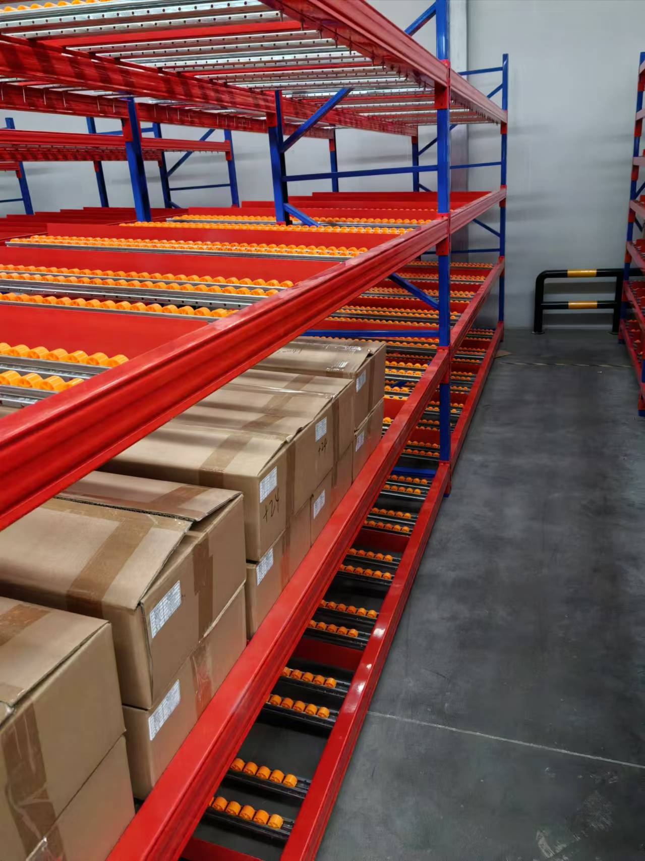 Gravity Flow Roller Racking Systems Carton Flow Racks