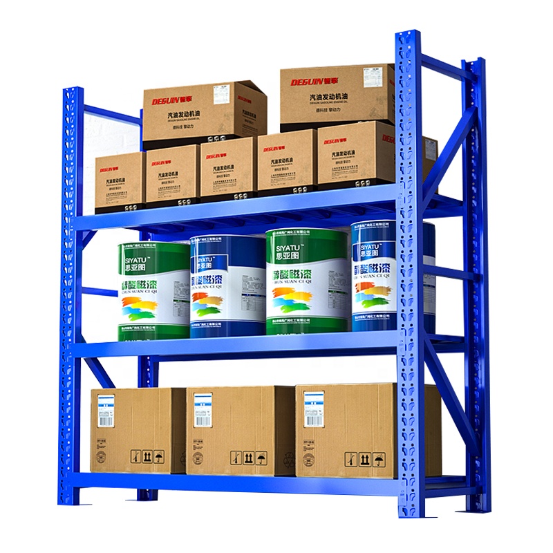 Boltless Adjustable Industrial Racking System Warehouse Steel Metal Storage Racks Shelving Units