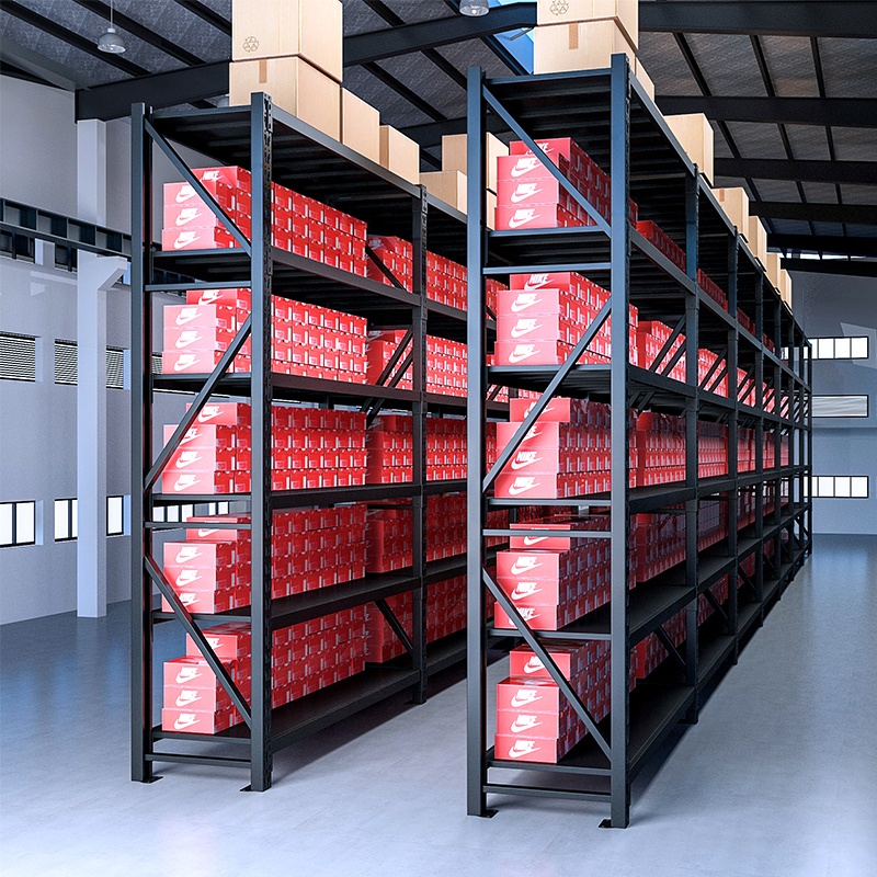 High Quality Durable Corrosion Protected Boltless Adjustable Light Duty Industrial Metal Shelving Q235 Steel Shelves
