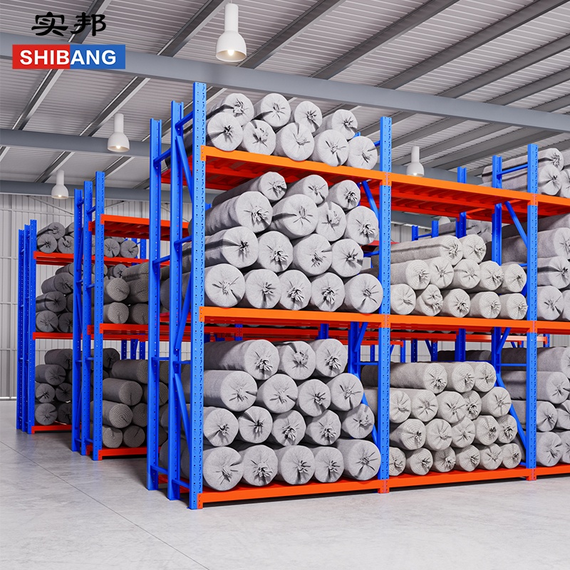 Industrial Steel Metal Warehouse Stacking Racks for Fabric Rolls
