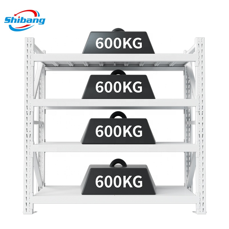 New 600kg Heavy Duty Shelving Warehouse Shelf Storages Rack Metal Shelves Units Warehouse Storage Racking