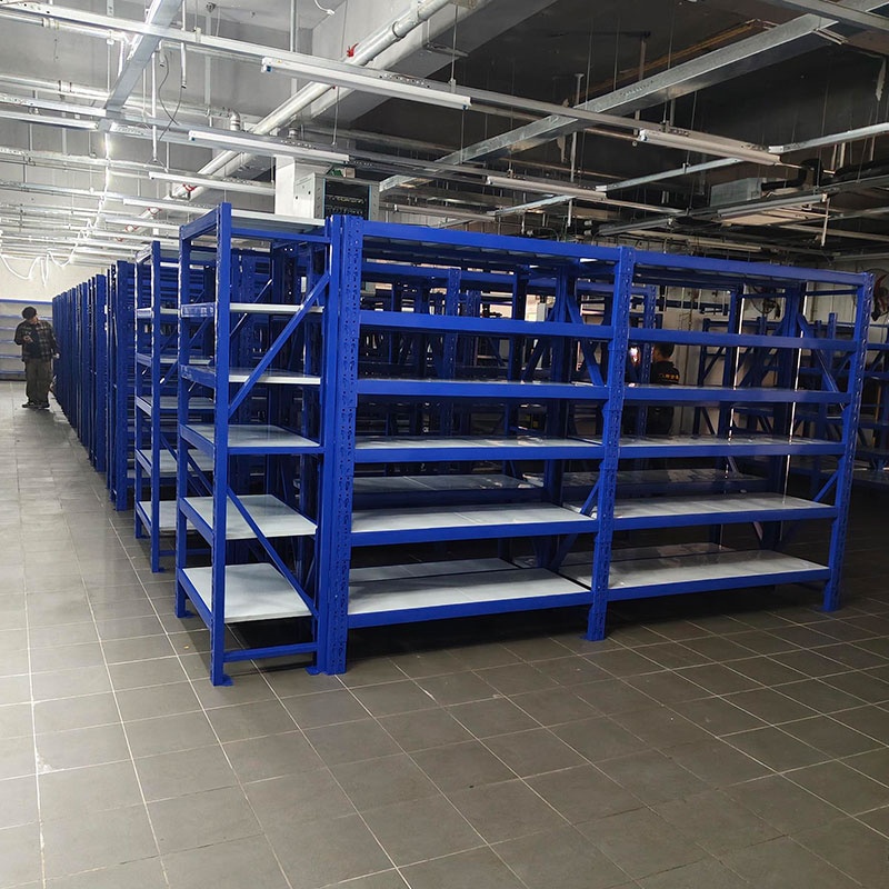 300KG Warehouse Racking System Adjustable 7 Tier Durable Metal Shelves Garage Customizable Industrial Rack