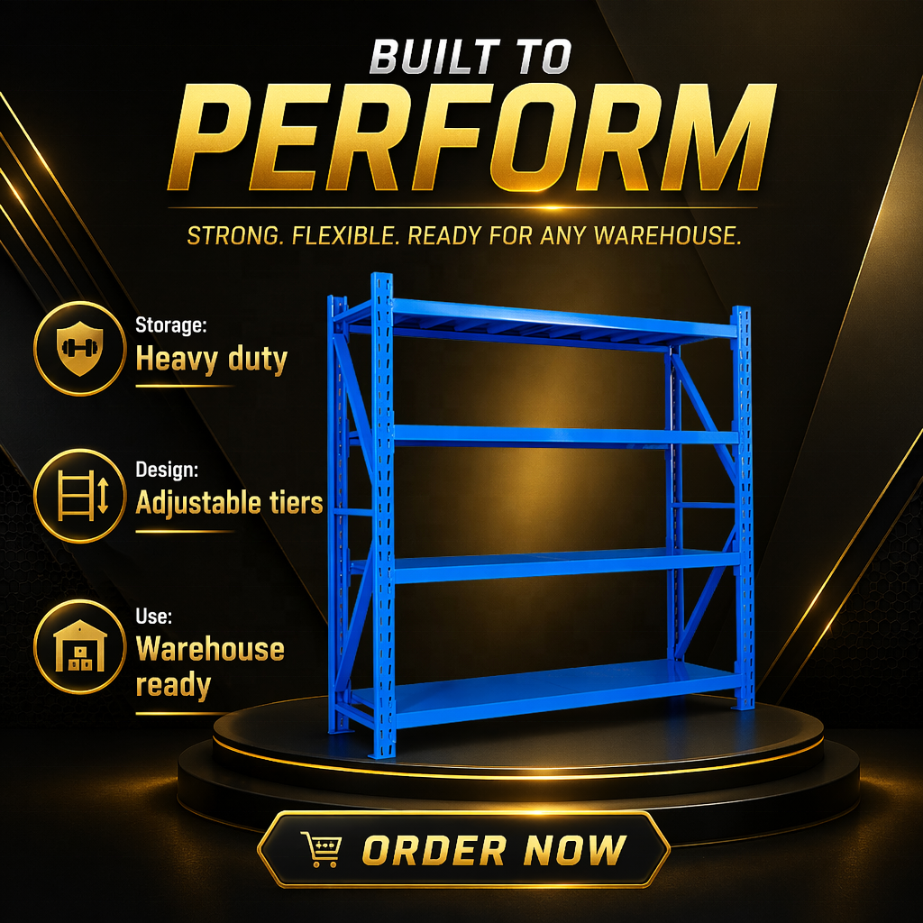 Heavy Duty Warehouse Selective Shelf Metal Steel Customized Warehouse Rack Warehouse Storage System Boltless Racking