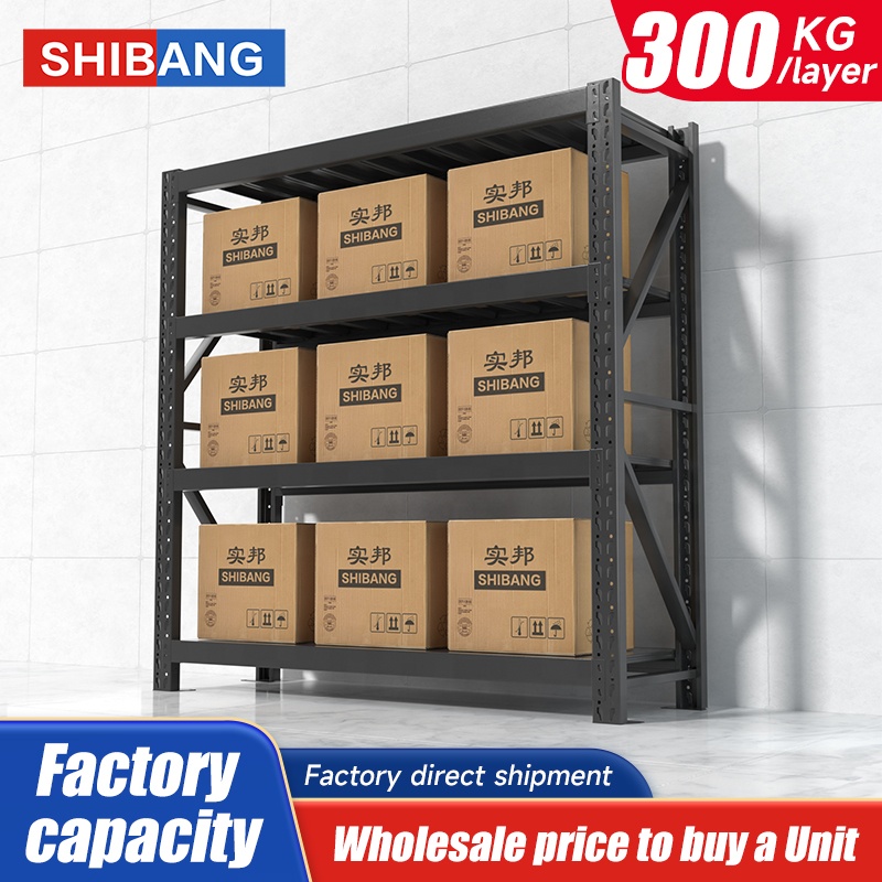 Industrial Steel Selective Rack Warehouse Shelving Storage Racks with Boltless Design for Stacking