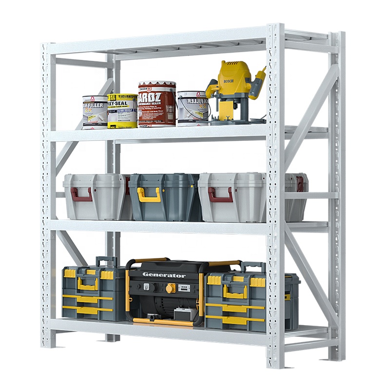 In Stock 180kg Steel Long Span Rack Shelf Industrial Home Storage Pallet Racking Durable Warehouse Racking with Carton Packing