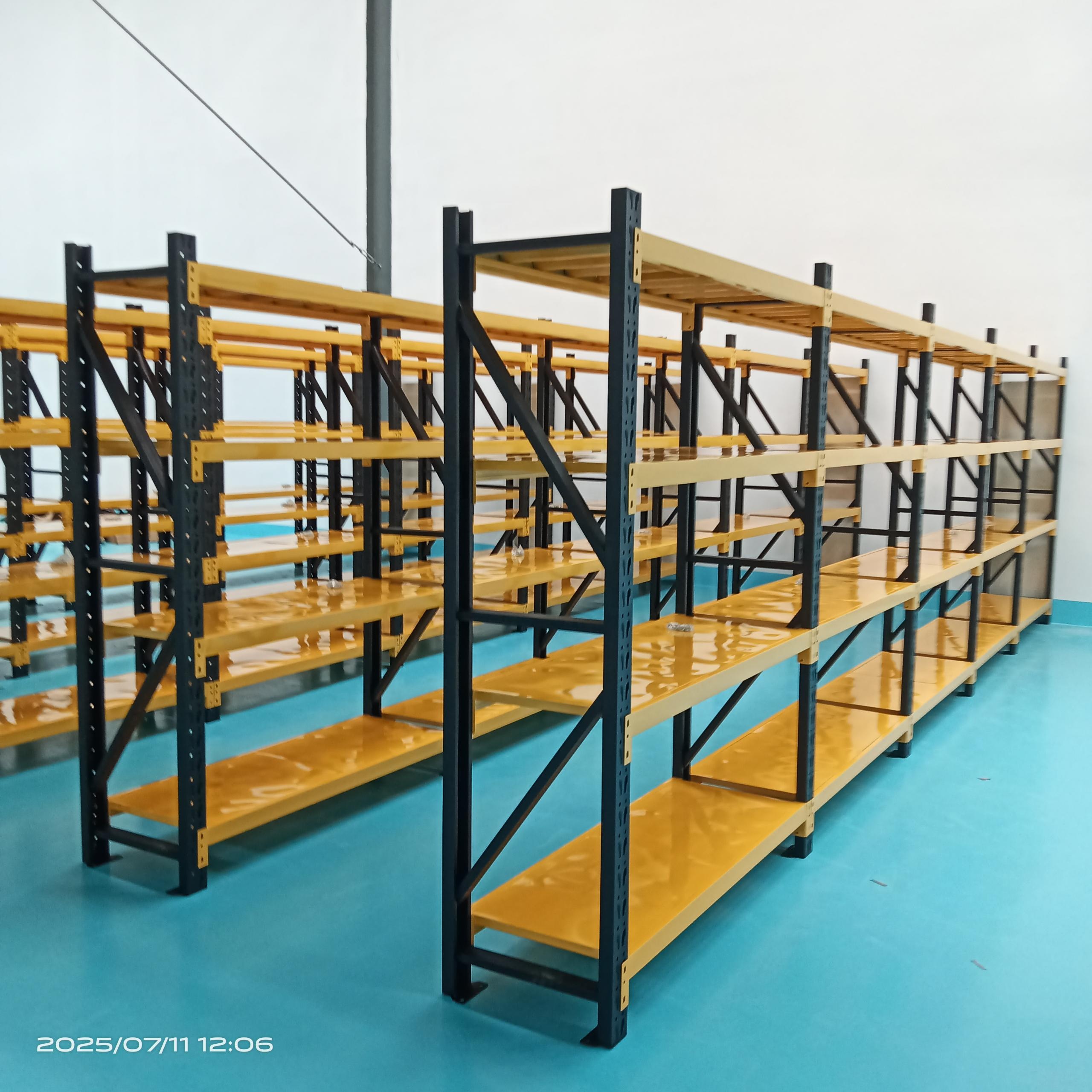 Steel Racks with Adjustable Utility Shelves 4 Tie 300KG Shelving Rack for Industrial Storage